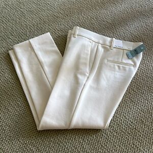 Ann Taylor cream ankle pants